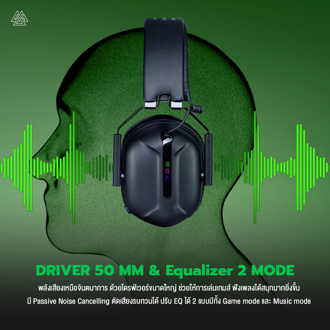TRI-MODE HEADSET (7.1)  : EGA TYPE GH4 PRO (BLACK) #2Y