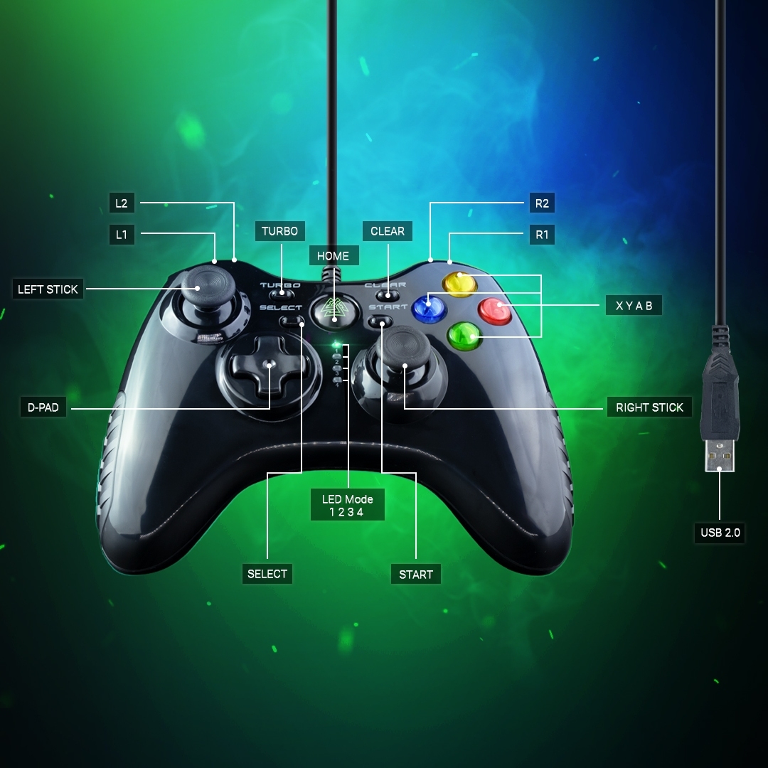 EGA TYPE-J1 BLACK JOY ANALOG