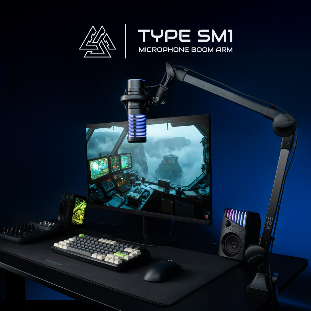 MICROPHONE ARM : EGA (TYPE SM1)_BLACK #2Y