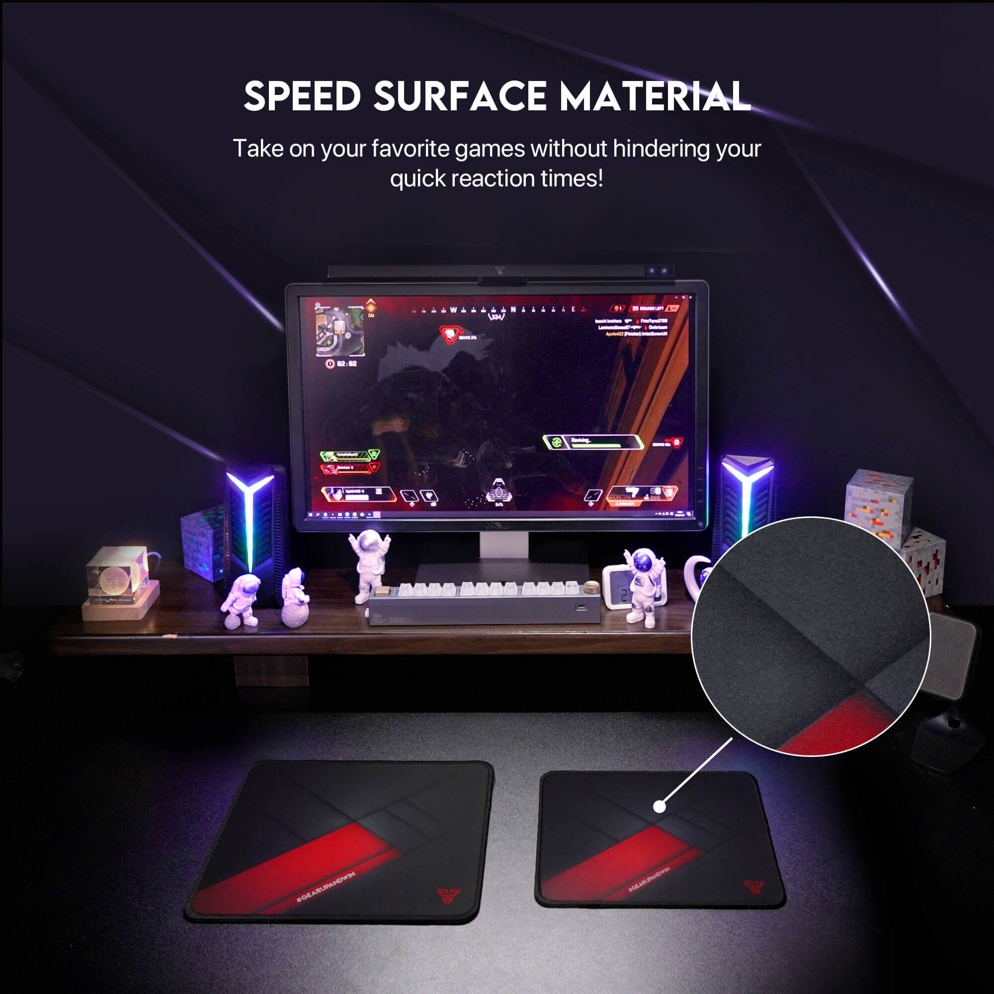 MOUSE PAD : FANTECH VIGIL MP256 GAMING (BLACK)