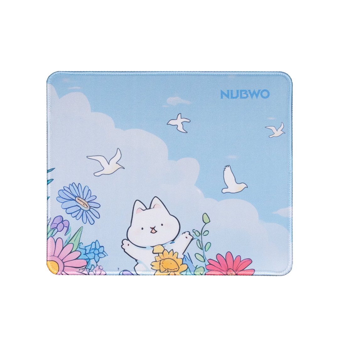 MOUSE PAD : NUBWO NP643 FLOWER GARDEN SIZE S (30x25cm)