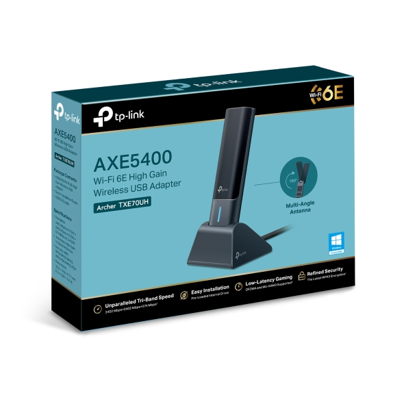 WIRELESS USB ADAPTER : TP-LINK AXE5400 ARCHER TXE70UH WIFI 6E HIGH GAIN #LT
