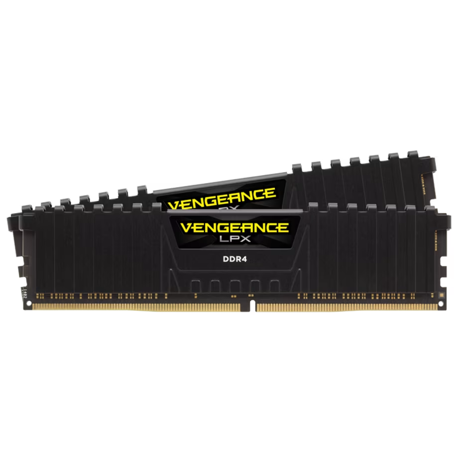 RAM PC : DDR4(2666) 16GB CORSAIR VENGEANCE LPX BLACK (CMK16GX4M1A2666C16) #LT