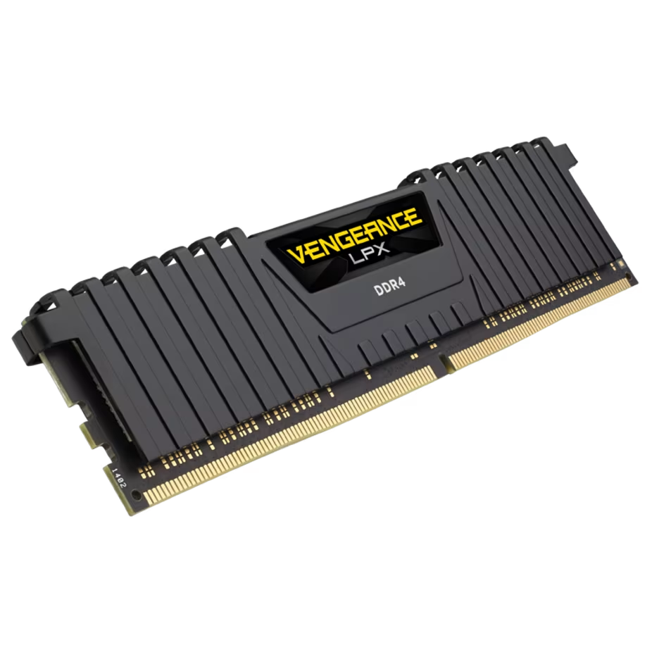 RAM PC : DDR4(2666) 16GB CORSAIR VENGEANCE LPX BLACK (CMK16GX4M1A2666C16) #LT