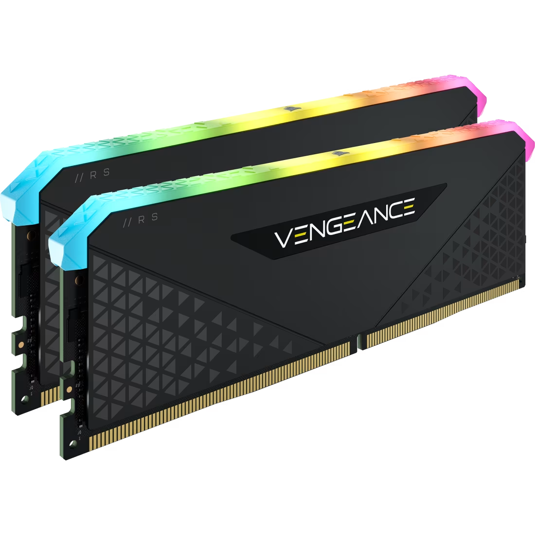 RAM PC : DDR4(3200) 16GB (8GBX2) CORSAIR VENGEANCE RGB RS BLACK (CMG16GX4M2E3200C16) #LT