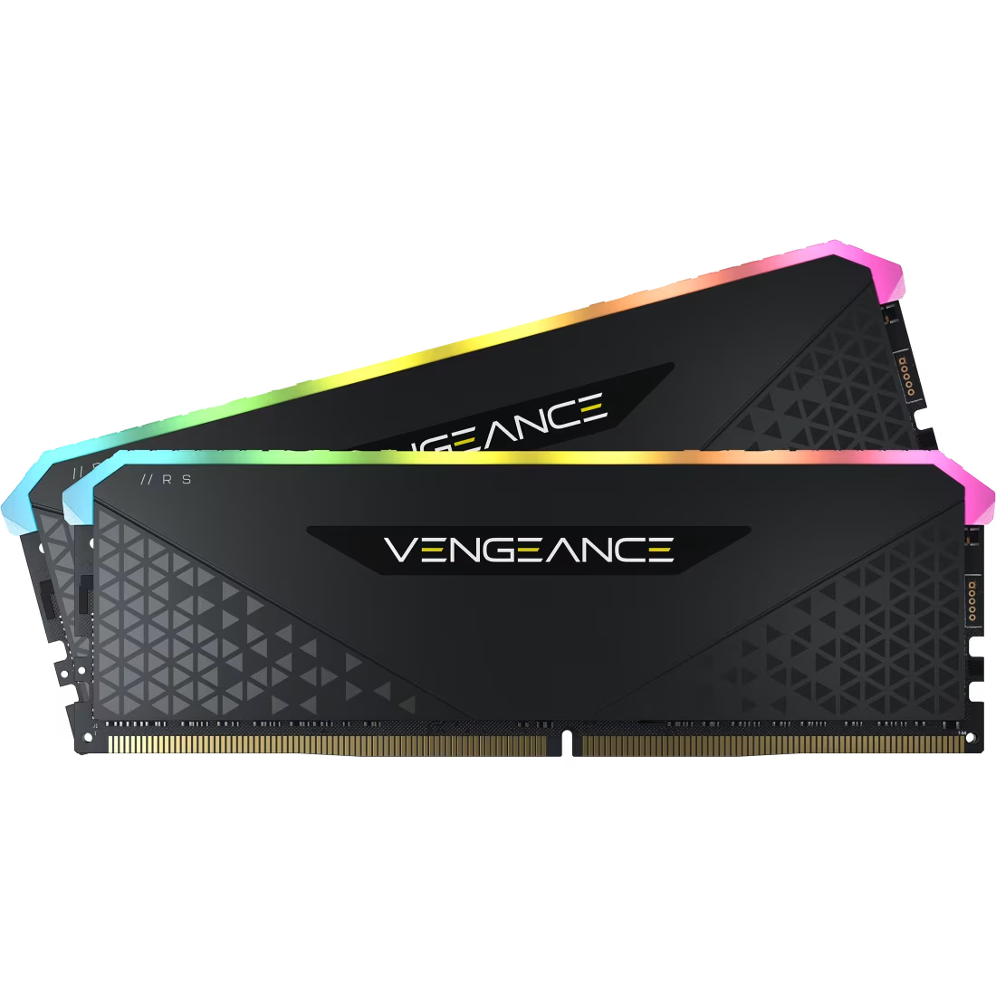 RAM PC : DDR4(3200) 16GB (8GBX2) CORSAIR VENGEANCE RGB RS BLACK (CMG16GX4M2E3200C16) #LT